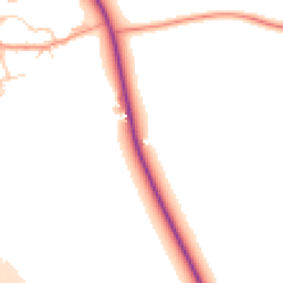 Daytime road noise heatmap for OX17 1AT