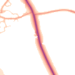 Daytime road noise heatmap for OX17 1AU