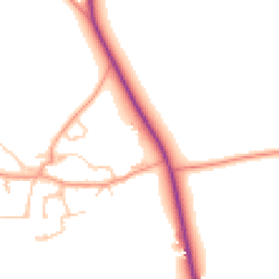 Daytime road noise heatmap for OX17 1AX