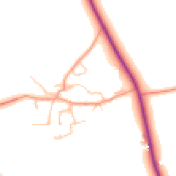 Daytime road noise heatmap for OX17 1AZ