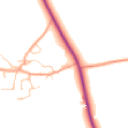 Daytime road noise heatmap for OX17 1BA