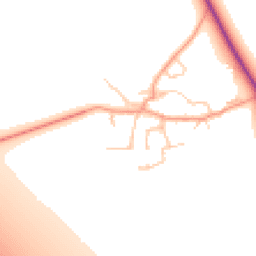 Daytime road noise heatmap for OX17 1BJ