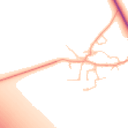 Daytime road noise heatmap for OX17 1BP