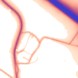 Daytime road noise heatmap for OX17 1BT