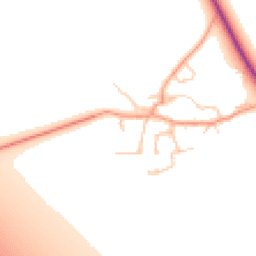Daytime road noise heatmap for OX17 1BW