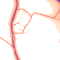 Daytime road noise heatmap for OX17 1BZ