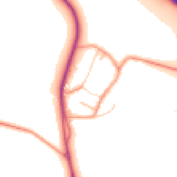 Daytime road noise heatmap for OX17 1DB