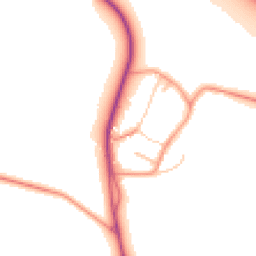Daytime road noise heatmap for OX17 1DD