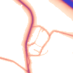 Daytime road noise heatmap for OX17 1DE