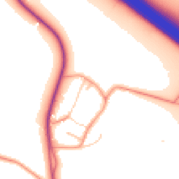 Daytime road noise heatmap for OX17 1DL