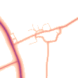 Daytime road noise heatmap for OX17 1FJ