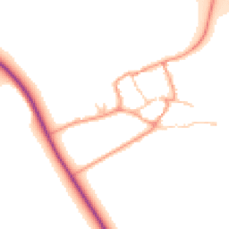 Daytime road noise heatmap for OX17 1HS