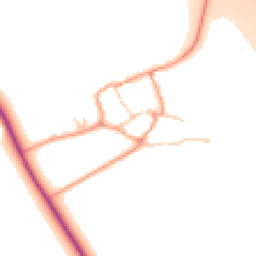 Daytime road noise heatmap for OX17 1JF