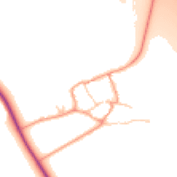 Daytime road noise heatmap for OX17 1JH