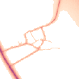 Daytime road noise heatmap for OX17 1JQ