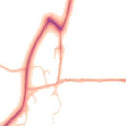 Daytime road noise heatmap for OX17 1LD