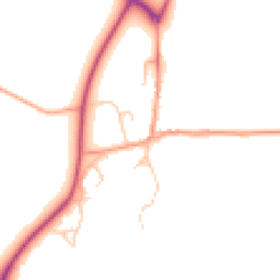 Daytime road noise heatmap for OX17 1LF