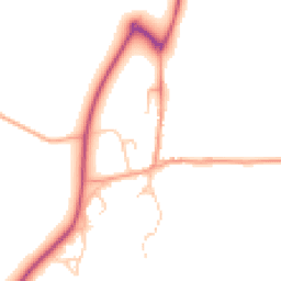 Daytime road noise heatmap for OX17 1LP