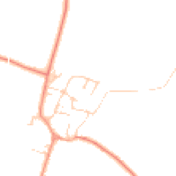 Daytime road noise heatmap for OX17 1NU