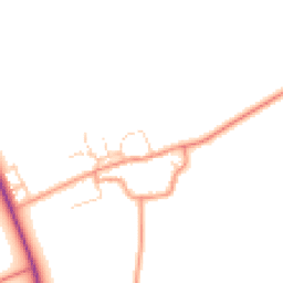 Daytime road noise heatmap for OX17 1QJ