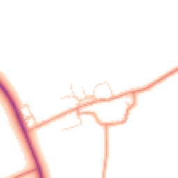 Daytime road noise heatmap for OX17 1RW