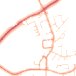 Daytime road noise heatmap for OX17 2GE