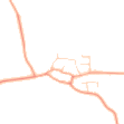 Daytime road noise heatmap for OX17 2JR