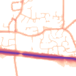 Daytime road noise heatmap for OX17 2LF