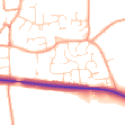 Daytime road noise heatmap for OX17 2LP