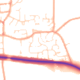 Daytime road noise heatmap for OX17 2LW
