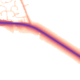 Daytime road noise heatmap for OX17 2NE
