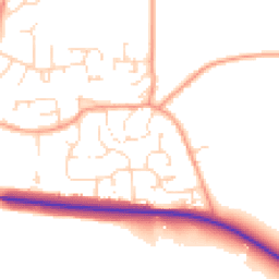 Daytime road noise heatmap for OX17 2NG