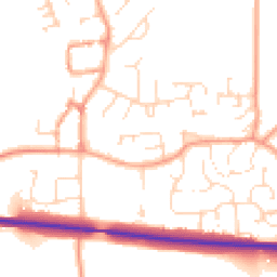 Daytime road noise heatmap for OX17 2NN
