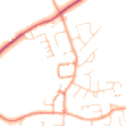 Daytime road noise heatmap for OX17 2NU