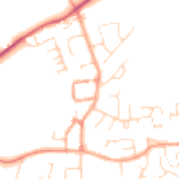 Daytime road noise heatmap for OX17 2NX