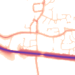 Daytime road noise heatmap for OX17 2PF