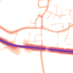 Daytime road noise heatmap for OX17 2PL