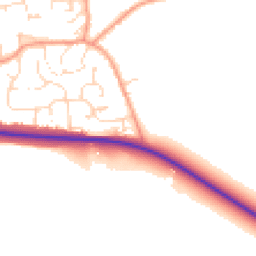 Daytime road noise heatmap for OX17 2PU