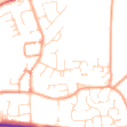 Daytime road noise heatmap for OX17 2QJ