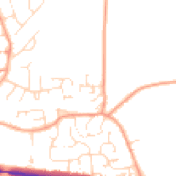 Daytime road noise heatmap for OX17 2SJ