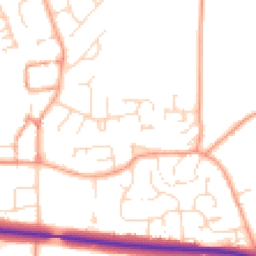 Daytime road noise heatmap for OX17 2SS