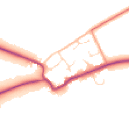 Daytime road noise heatmap for OX17 3AE
