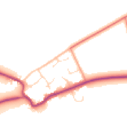 Daytime road noise heatmap for OX17 3AN