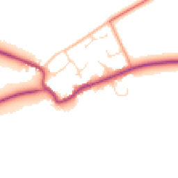 Daytime road noise heatmap for OX17 3BD
