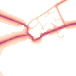Daytime road noise heatmap for OX17 3BG