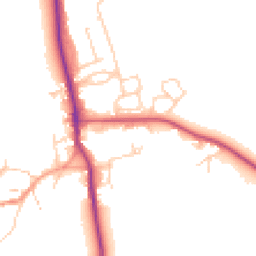 Daytime road noise heatmap for OX17 3FE