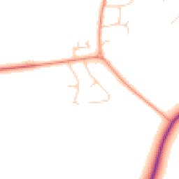 Daytime road noise heatmap for OX17 3HD
