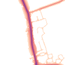 Daytime road noise heatmap for OX17 3JA