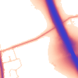Daytime road noise heatmap for OX17 3JL