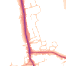 Daytime road noise heatmap for OX17 3JS